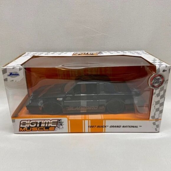 Jada Bigtime Muscle 1987 Buick Grand National Blackbird 1/24 Die-cast Model NIB - Picture 1 of 3